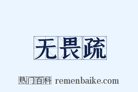 无畏疏是什么意思的图片